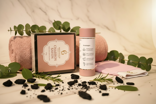Gant Exfoliant & Savon au Charbon - Glow Exfolia 365