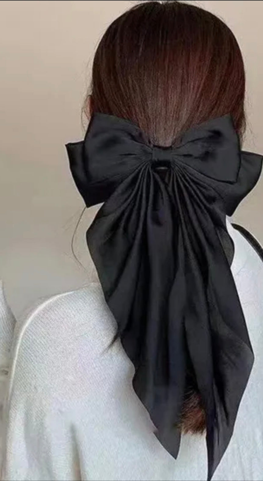 Clip à cheveux noeud doré