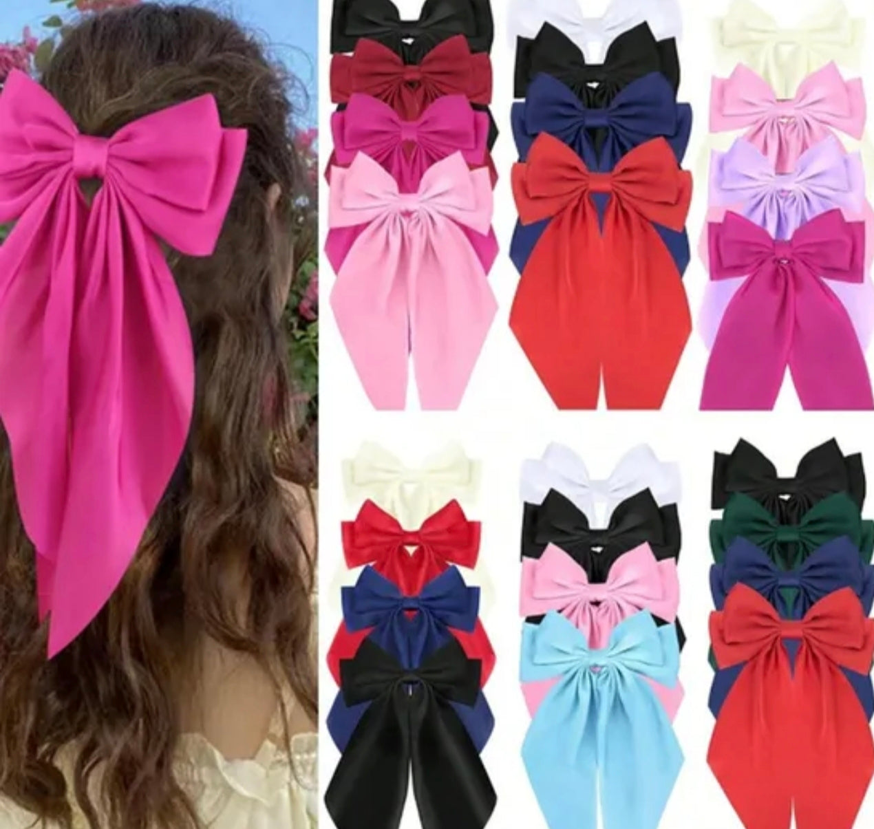 Clip à cheveux noeud doré